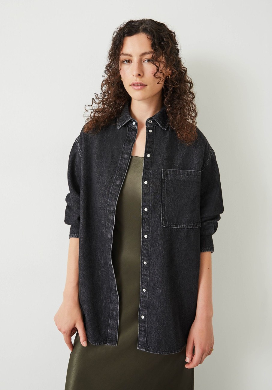 New Deanna Denim Overshirt Washed Black