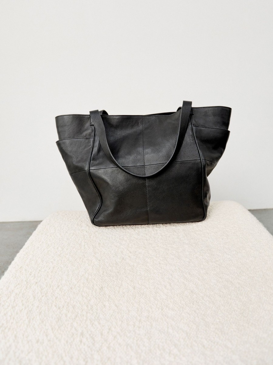 New Mariana Leather Tote Bag Black