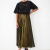 Wholesale Finnie Pleat Skirt Bronze/Gold Foil