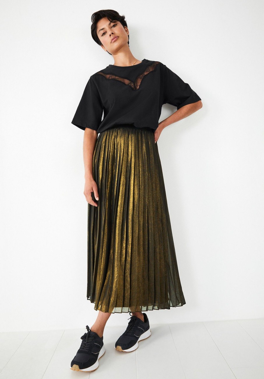 Wholesale Finnie Pleat Skirt Bronze/Gold Foil