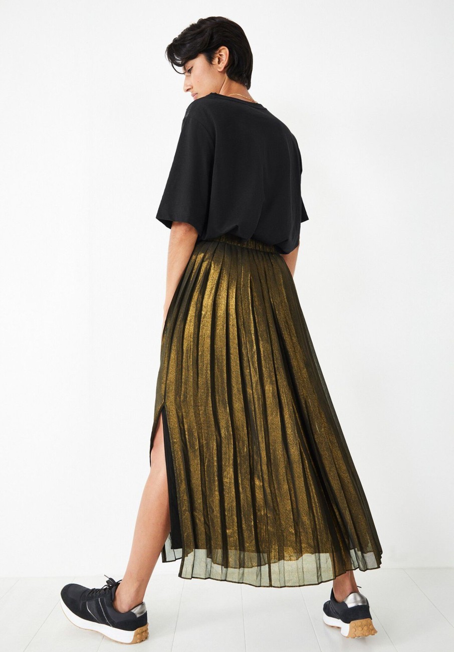 Wholesale Finnie Pleat Skirt Bronze/Gold Foil