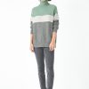 Wholesale Maeve Roll Neck Jumper Grey Marl/Duck Egg