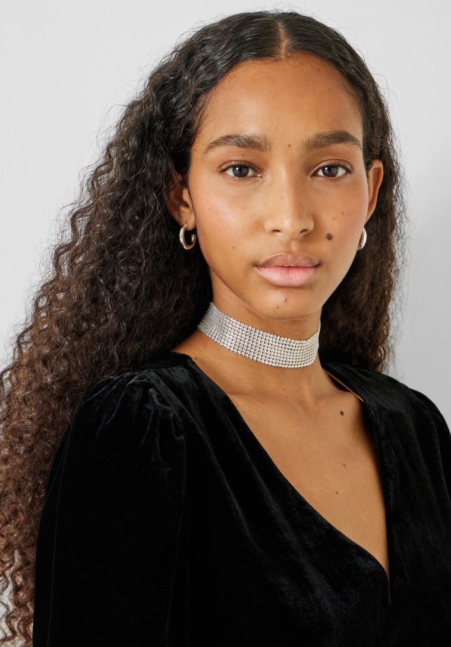 Online Livia Chainmail Choker Silver