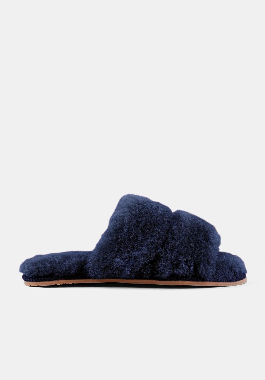 Best Arundel Shearling Slippers Midnight