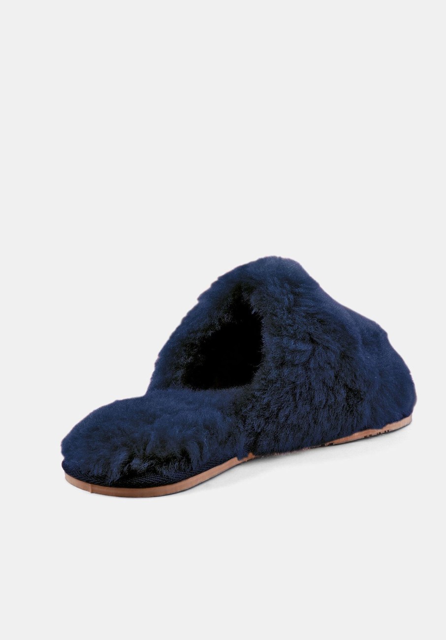 Best Arundel Shearling Slippers Midnight