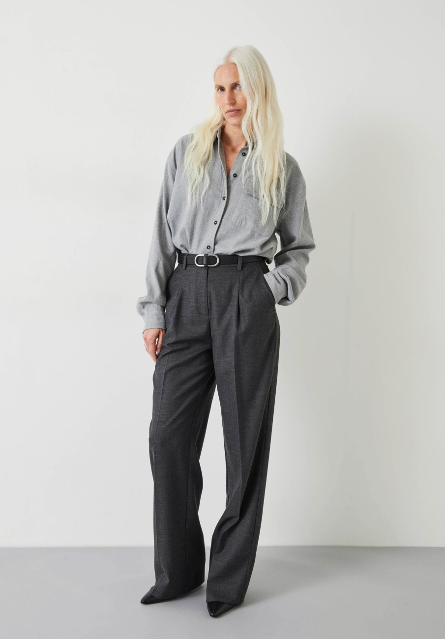 Wholesale Sariyah Tailored Shirt Grey Marl