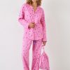 Online Liv Cotton Flannel Pyjamas Amber Star Pink/Blue