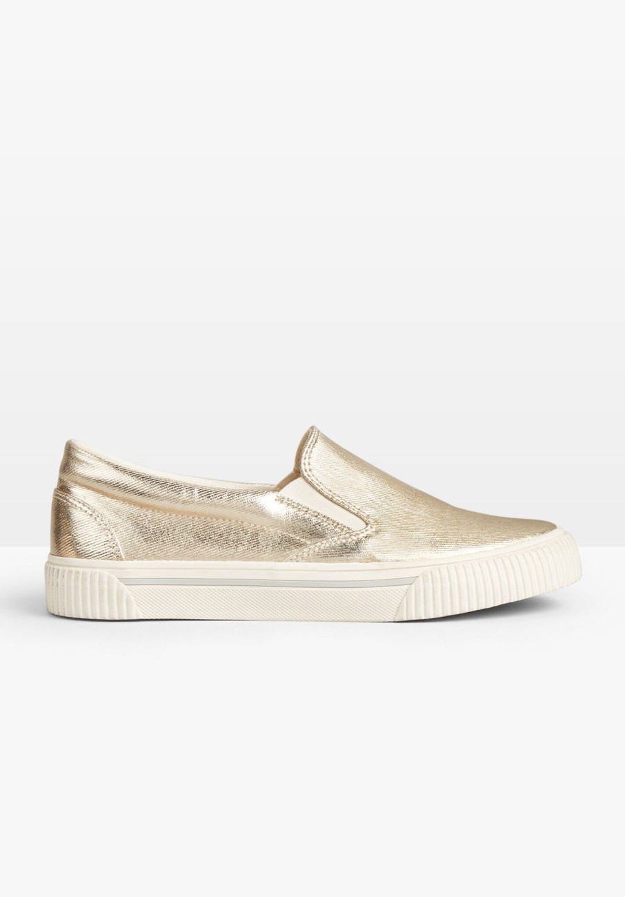 Clearance Gili Slip On Trainers Gold