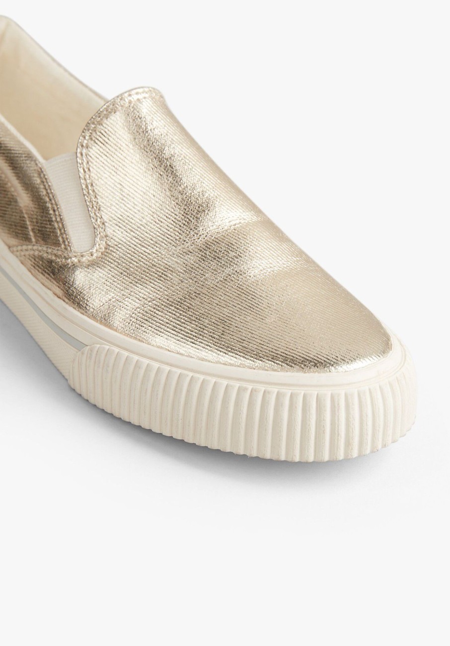 Clearance Gili Slip On Trainers Gold