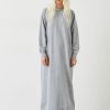 New Maya Sweatshirt Midaxi Dress Grey Marl