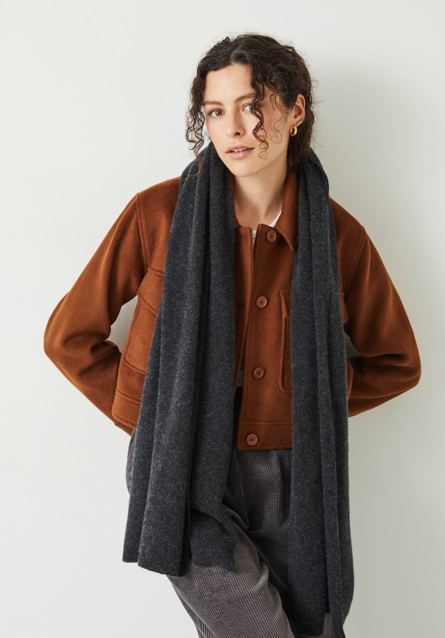 New Cashmere Shawl Charcoal Marl