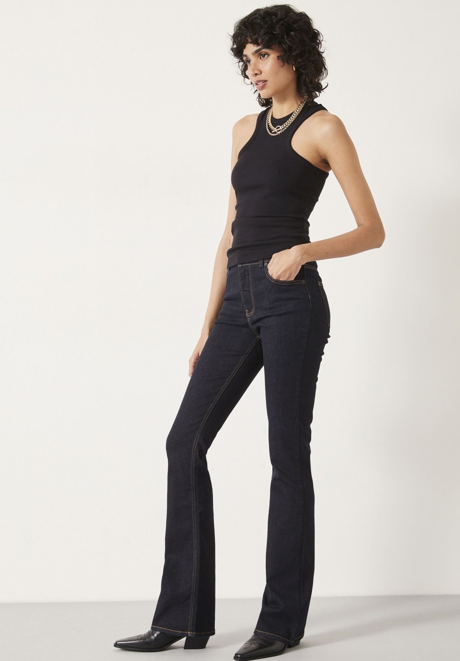 Hot Lorna Bootcut Jeans Dark Indigo