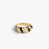 Online Rosalie Croissant Ring Gold/Black