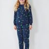 Clearance Joey Children'S Pyjamas Big Leopard Blue/Mint/Pink