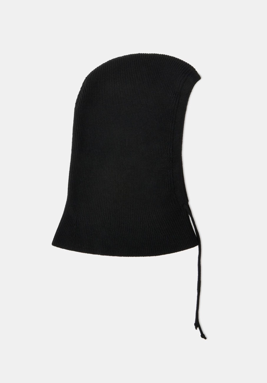 Best Knitted Balaclava Hood Black