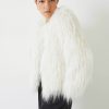 New Rachel Faux Fur Jacket Ecru