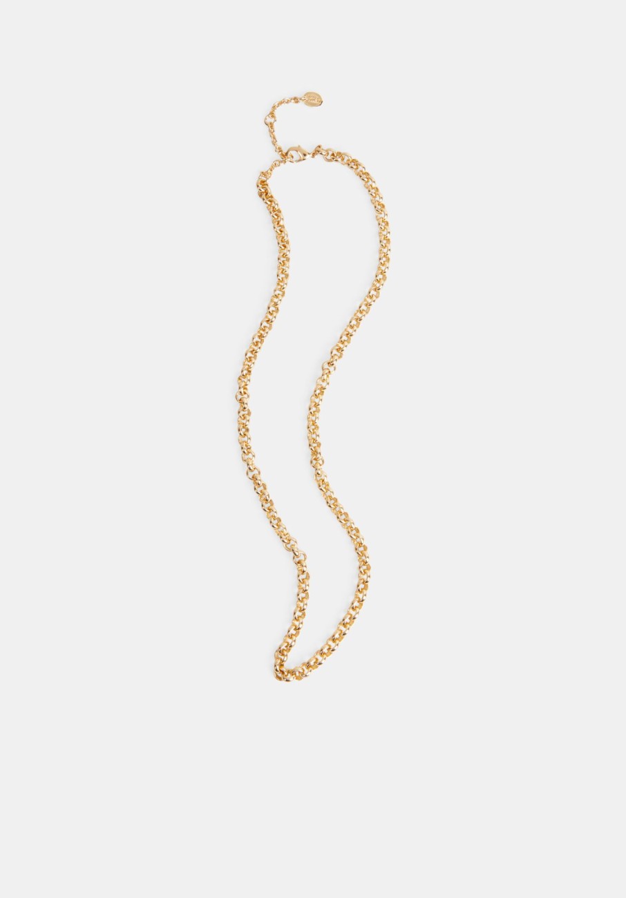 Clearance Maia Rolo Chain Necklace Gold