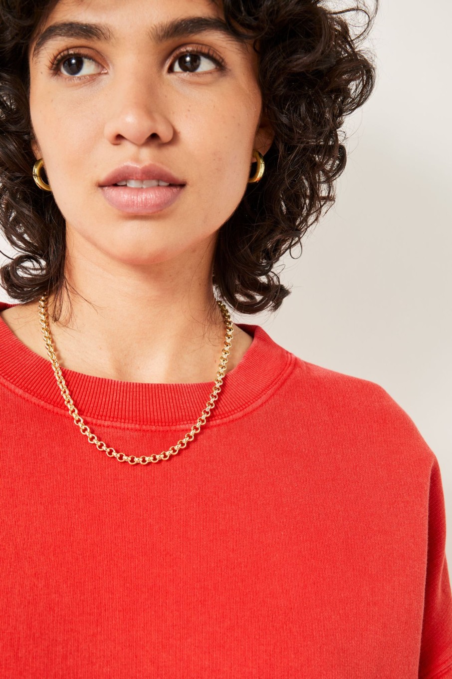 Clearance Maia Rolo Chain Necklace Gold