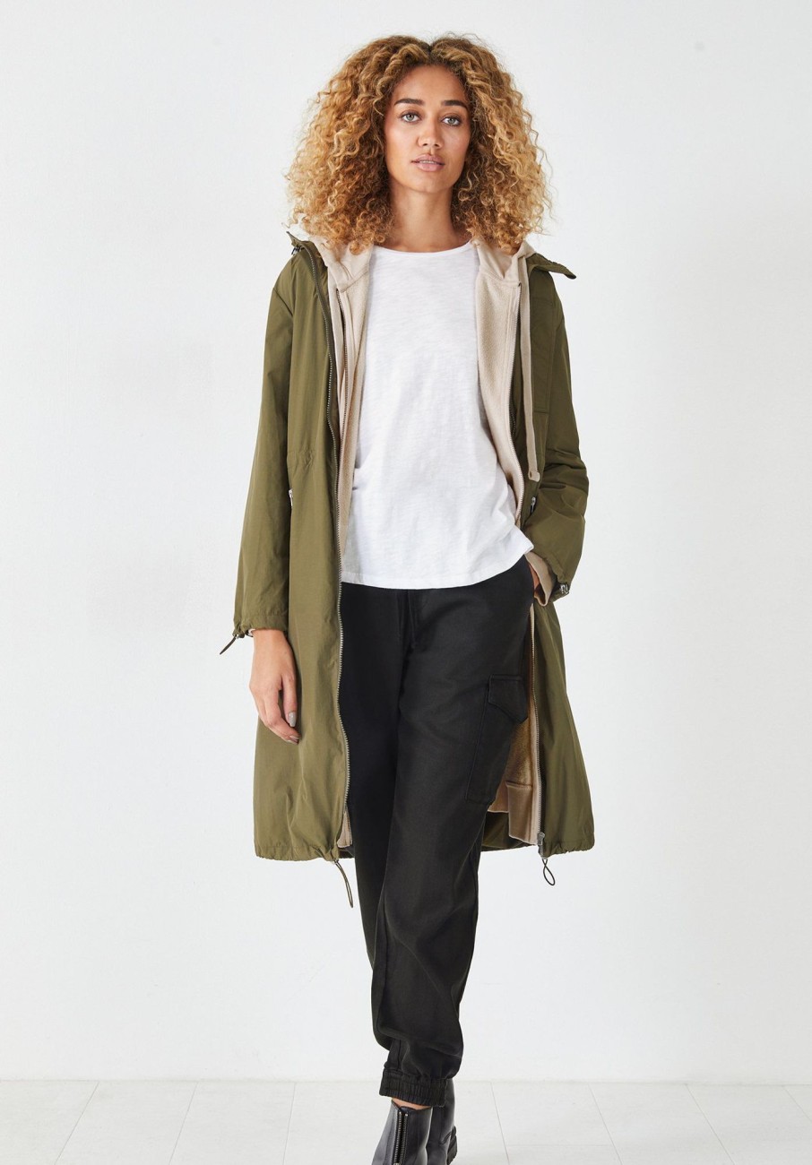 Online Accona Lightweight Raincoat Khaki