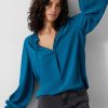 Hot Serafina Blouse Deep Blue