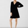 Clearance Sophia Velvet Mini Dress Black