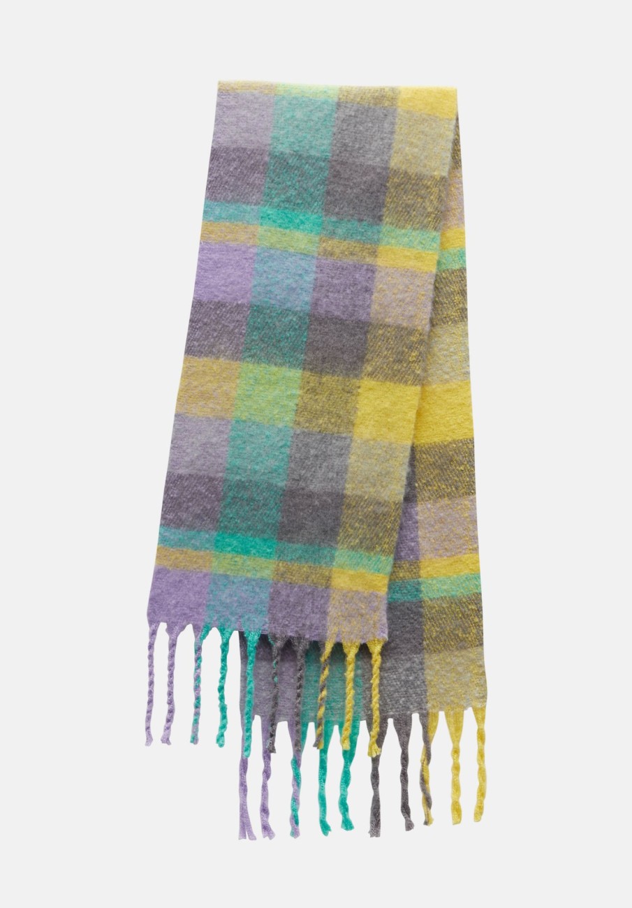 Clearance Asteria Check Scarf Multi Colour