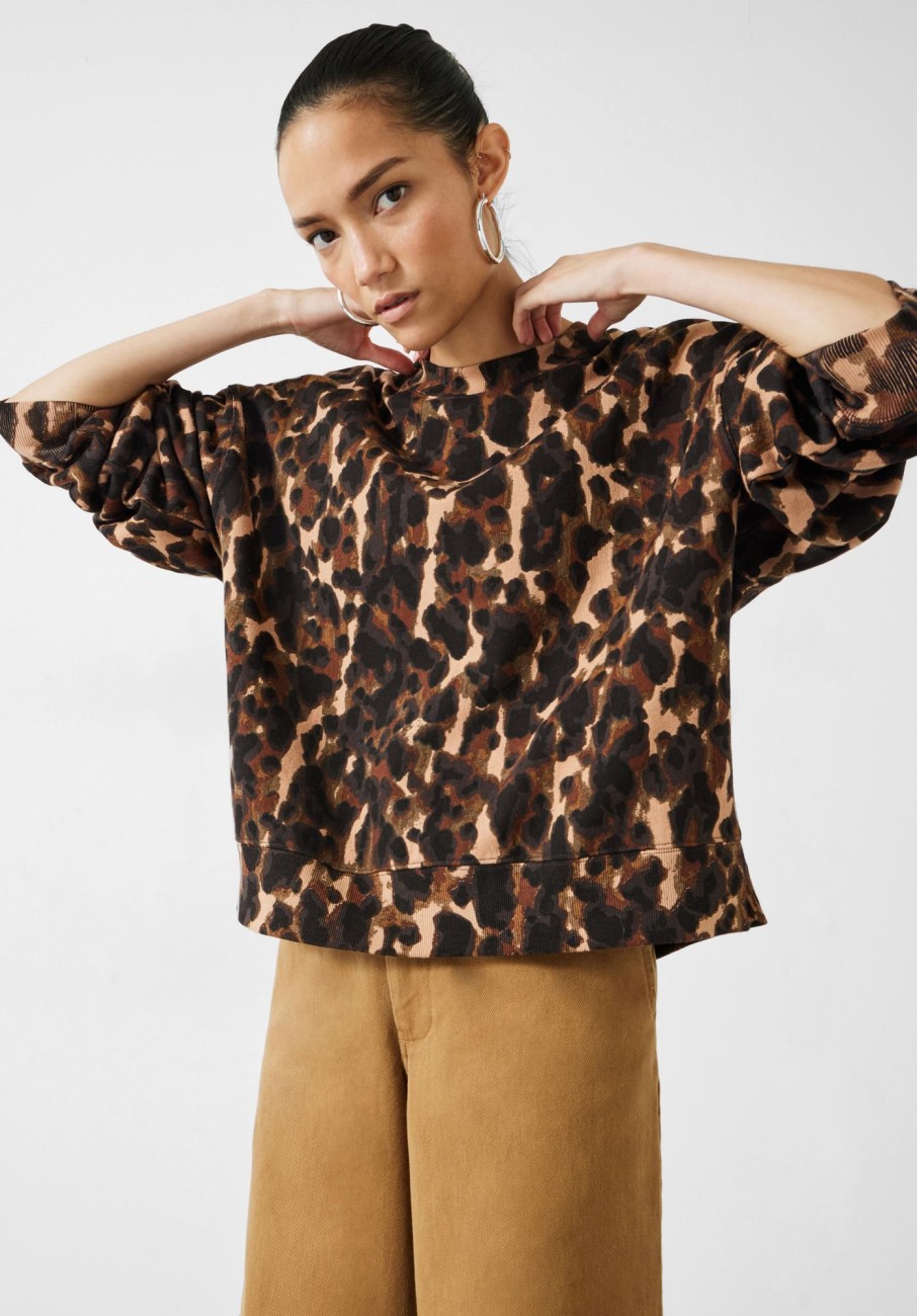 Wholesale Leanne Sweatshirt Leopard