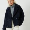 Online Wool Pea Coat Midnight Navy