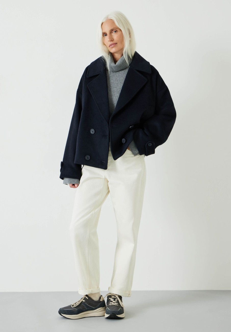 Online Wool Pea Coat Midnight Navy