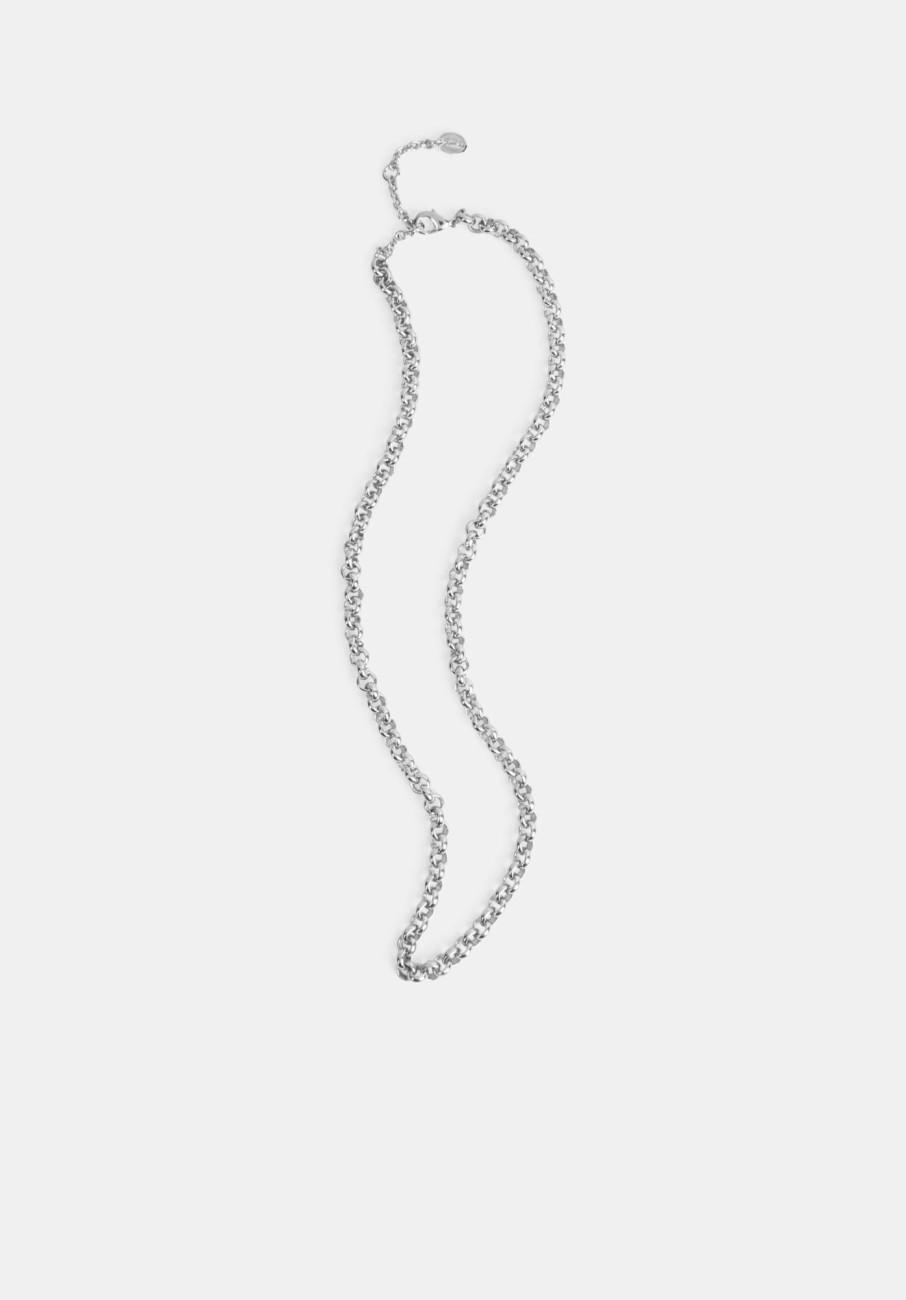 Online Maia Rolo Chain Necklace Silver