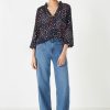 Online Kathleen Blouse Floral Patchwork Navy