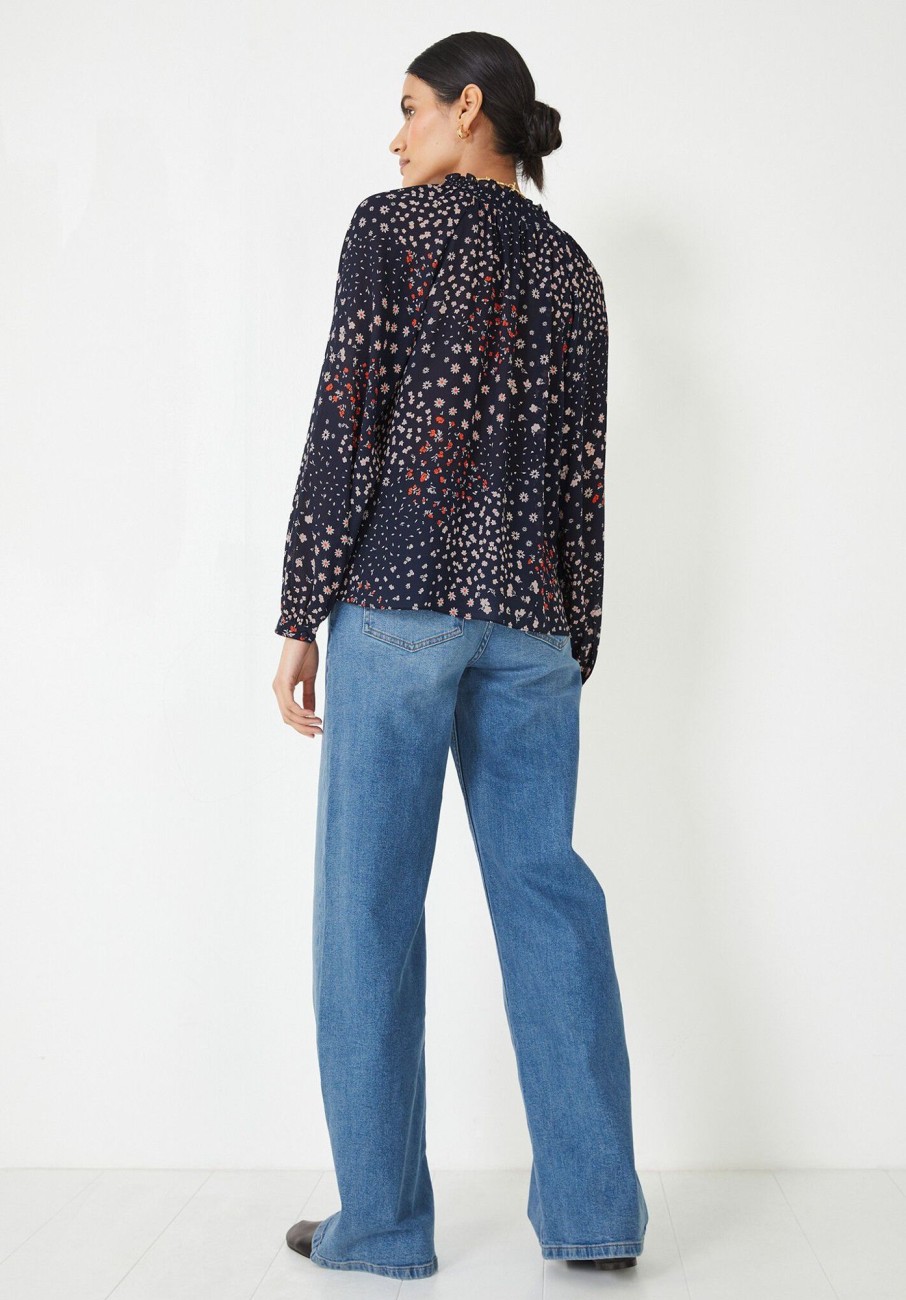 Online Kathleen Blouse Floral Patchwork Navy