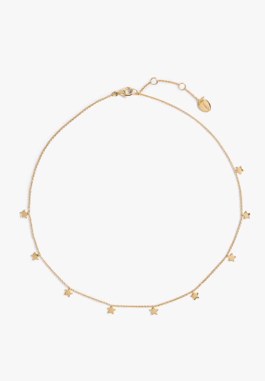 Best Mini Multi Star Choker Gold