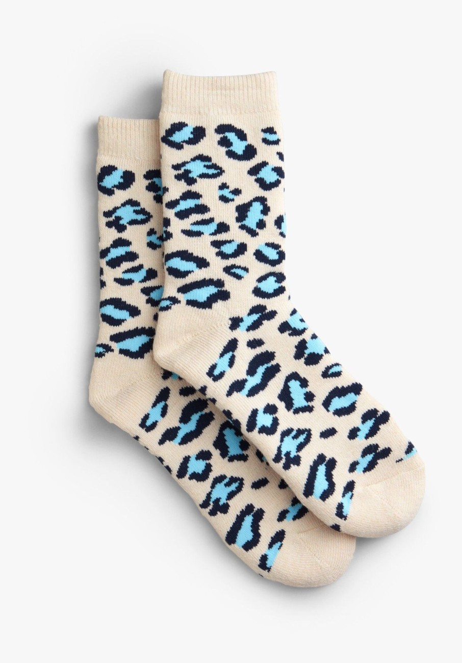 Hot Leon Socks Blue Leopard