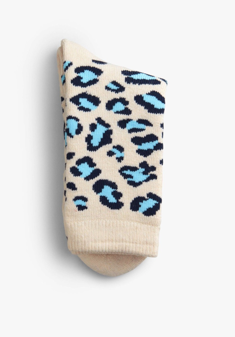 Hot Leon Socks Blue Leopard