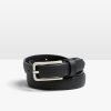 New Priyanka Leather Jeans Belt Black/Silver