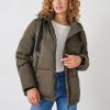 New Leia Puffa Jacket Khaki