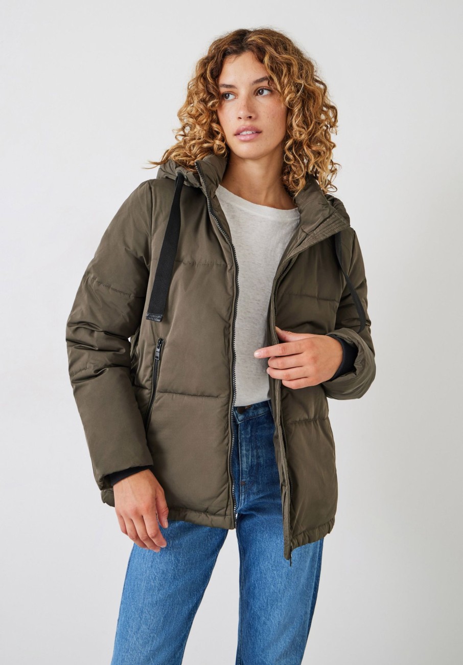 New Leia Puffa Jacket Khaki