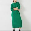 New Dalton Wool Blend Jumper Dress Bright Green