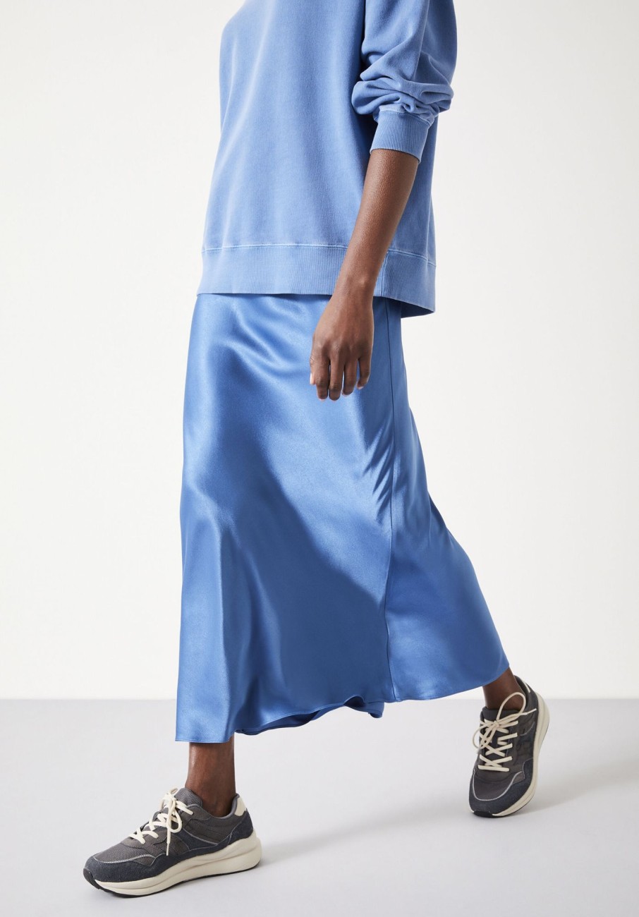 Clearance Simone Maxi Skirt Slate Blue