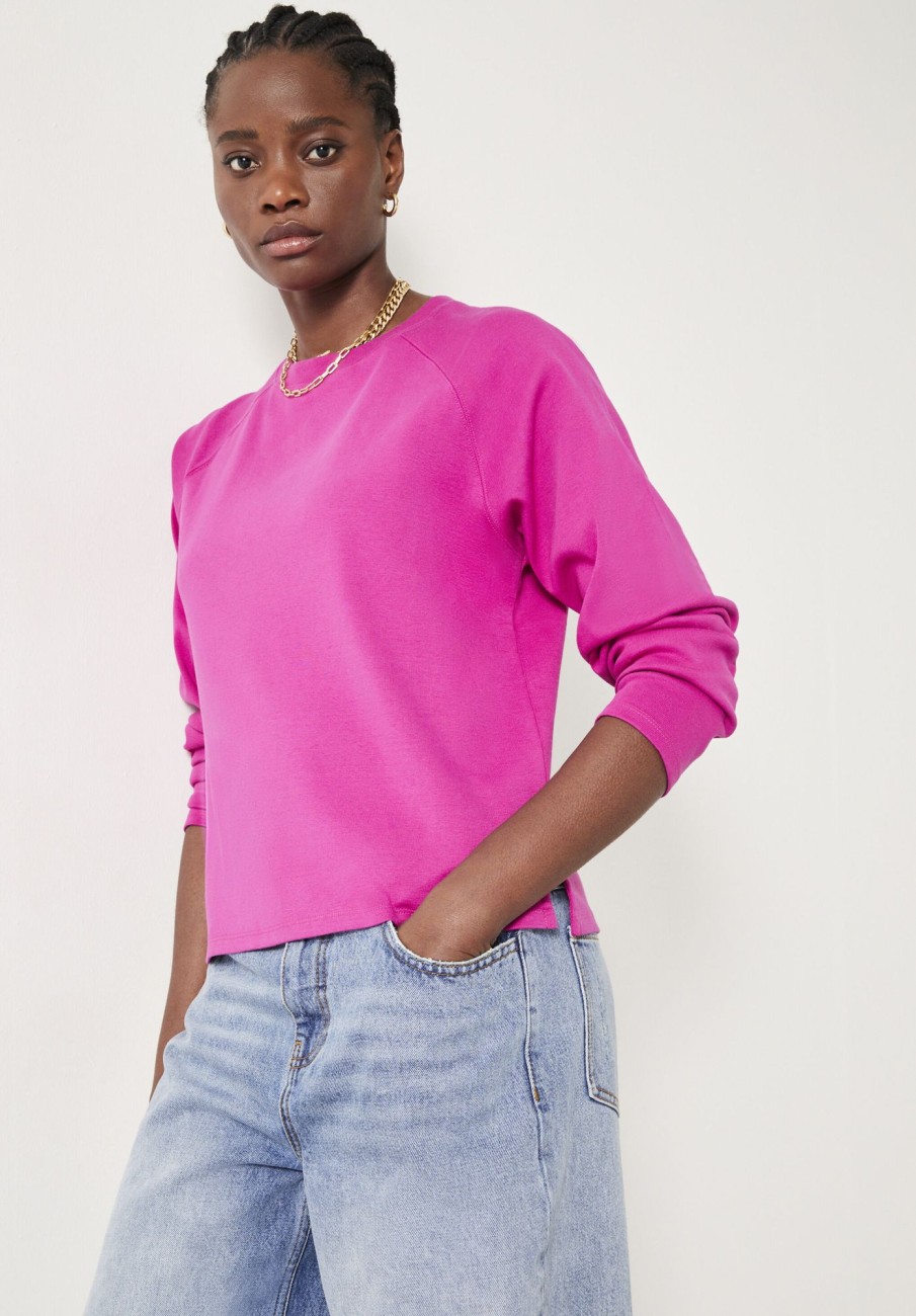 Hot Matilda Raglan Top Bright Pink