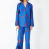 New Liv Cotton Flannel Pyjama Set Scatter Star Blue/Pink