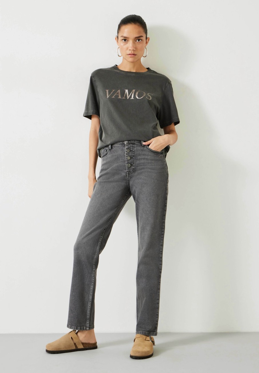 Clearance Dani Straight Leg Jeans Washed Black