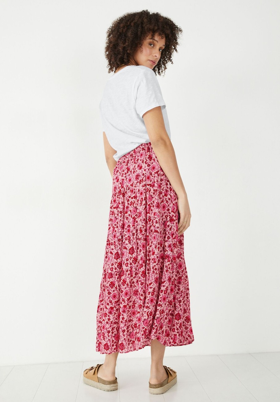 Online Attlee Maxi Skirt Floral Block Pink