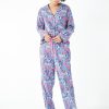 Clearance Joy Flannel Pyjamas Jungle Leopard Pink/Green