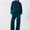 Online Theo Tailored Jersey Trousers Deep Teal