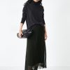 Hot Zoey Pleated Skirt Black