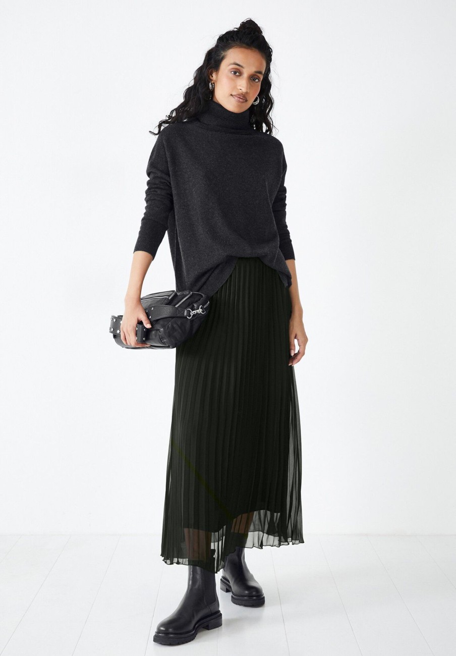 Hot Zoey Pleated Skirt Black