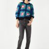 Wholesale Yara Crochet Crew Jumper Black Multi