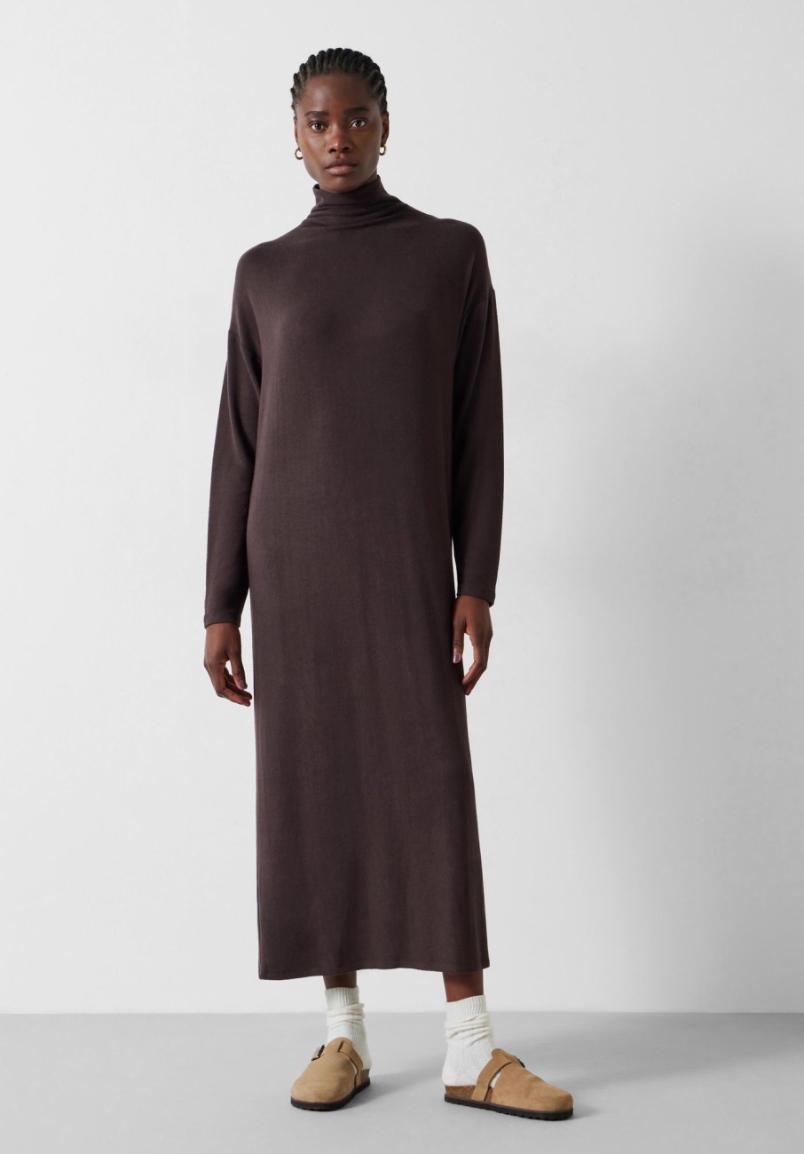 Best Chloe Jersey Midi Dress Chocolate Melange